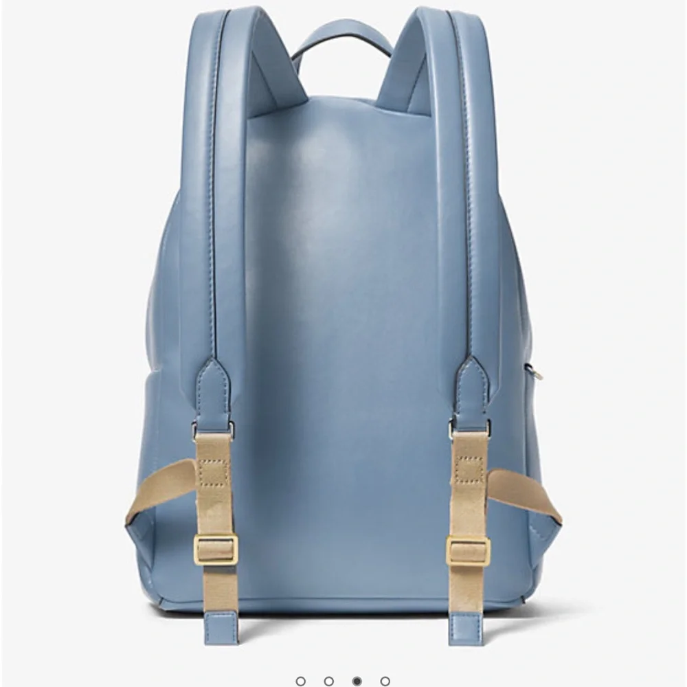 MICHAEL KORS  Maisie Medium Pebbled Leather 2-in-1 Backpack Denim  NWT